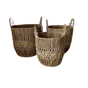 Three Cute Round Mendong Baskets, A Trio Of Storage Wonders For Your Space!